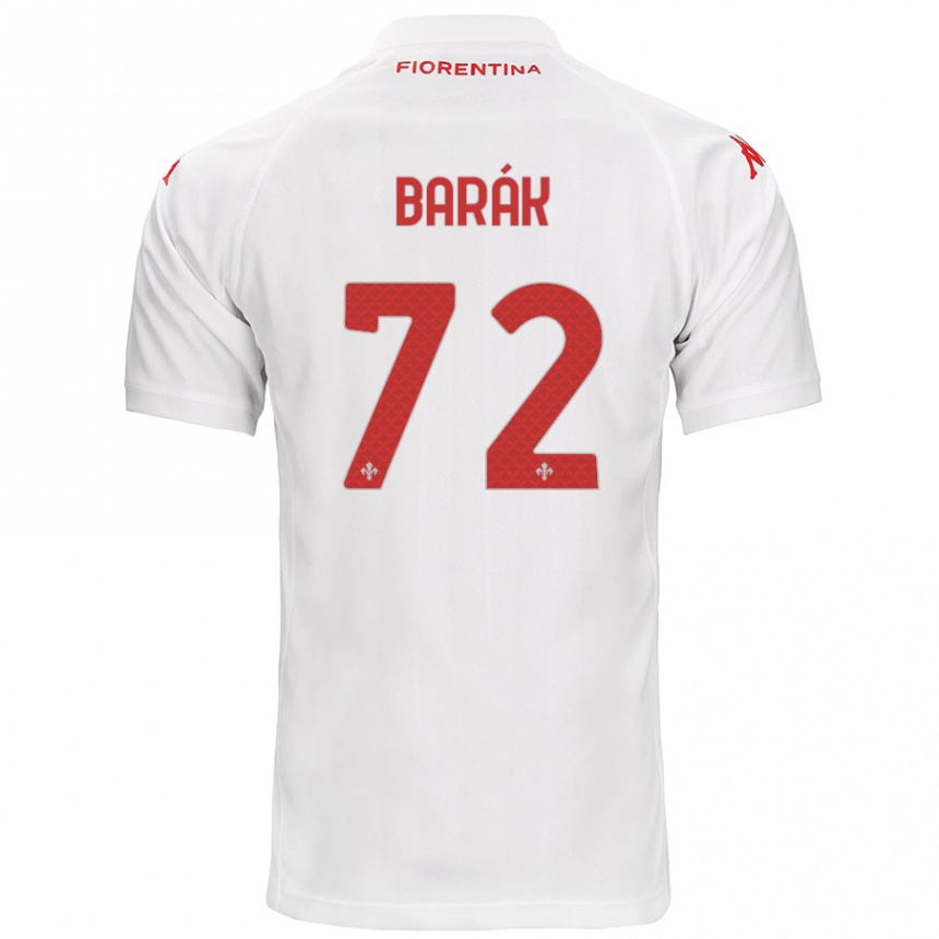 Niño Fútbol Camiseta Antonin Barak #72 Blanco 2ª Equipación 2024/25 Perú