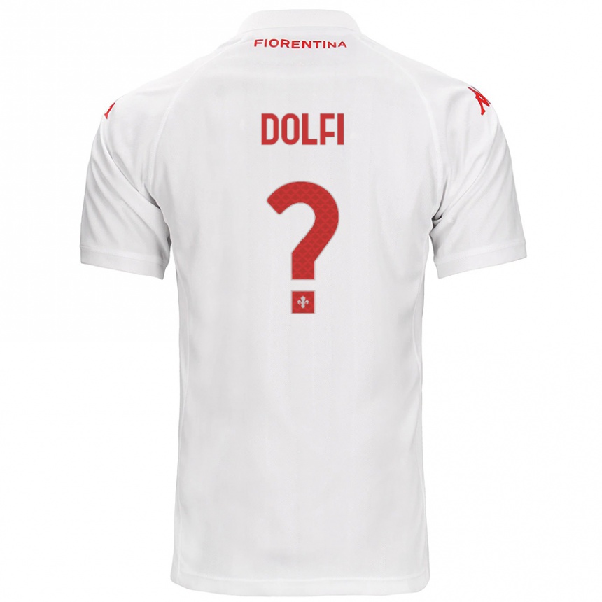 Niño Fútbol Camiseta Brando Dolfi #0 Blanco 2ª Equipación 2024/25 Perú