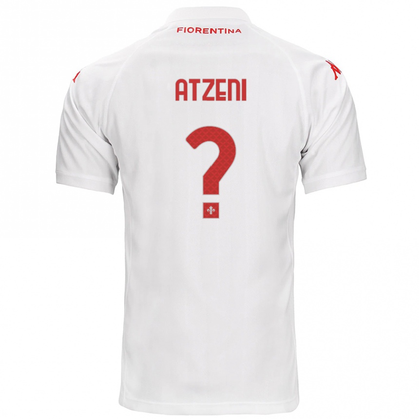 Niño Fútbol Camiseta Davide Atzeni #0 Blanco 2ª Equipación 2024/25 Perú