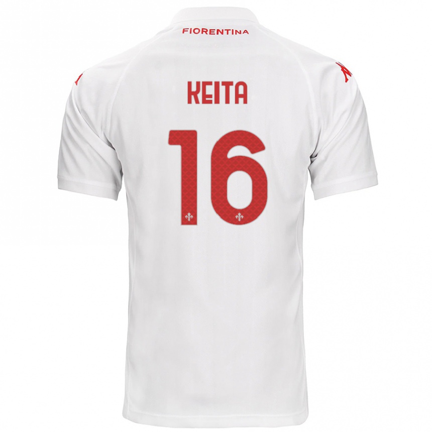 Niño Fútbol Camiseta Bala Keita #16 Blanco 2ª Equipación 2024/25 Perú