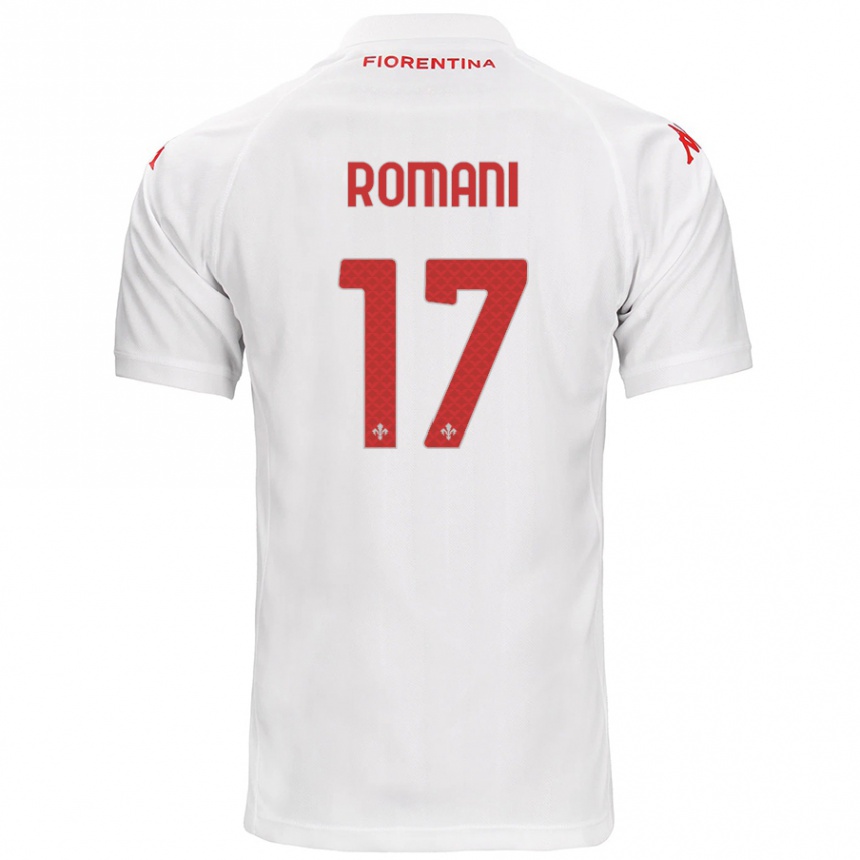 Niño Fútbol Camiseta Lorenzo Romani #17 Blanco 2ª Equipación 2024/25 Perú