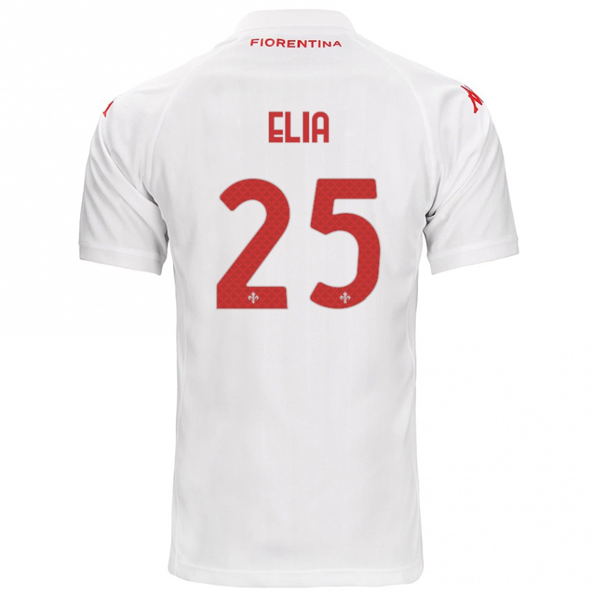 Niño Fútbol Camiseta Mirko Elia #25 Blanco 2ª Equipación 2024/25 Perú