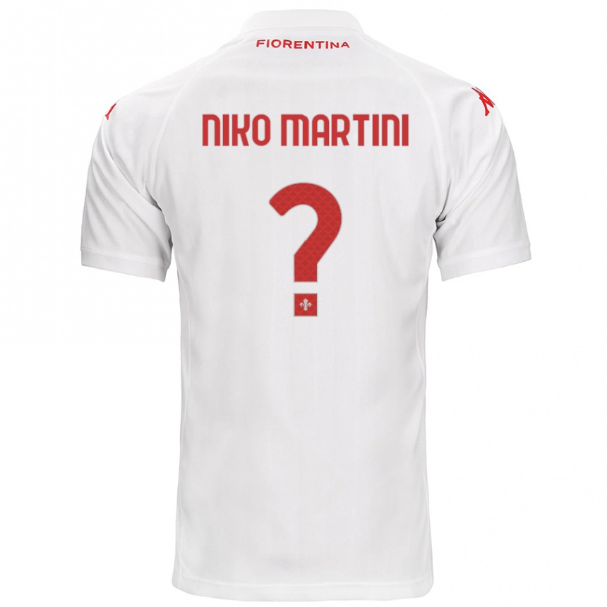 Niño Fútbol Camiseta Niko Martini #0 Blanco 2ª Equipación 2024/25 Perú