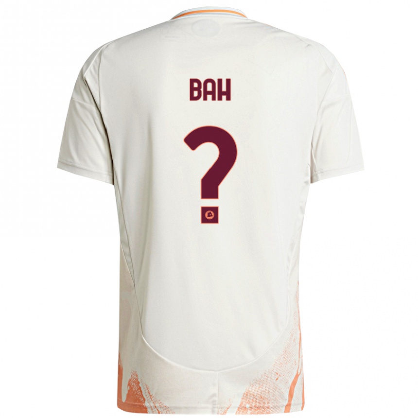 Niño Fútbol Camiseta Muhammed Bah #0 Crema Blanco Naranja 2ª Equipación 2024/25 Perú