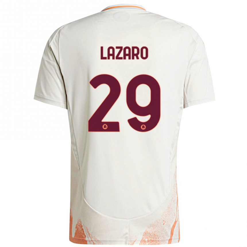 Niño Fútbol Camiseta Paloma Lazaro #29 Crema Blanco Naranja 2ª Equipación 2024/25 Perú