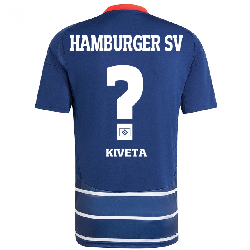 Niño Fútbol Camiseta Glory Kiveta #0 Azul Oscuro 2ª Equipación 2024/25 Perú