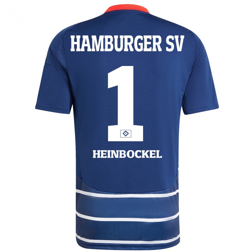 Niño Fútbol Camiseta Simon Heinbockel #1 Azul Oscuro 2ª Equipación 2024/25 Perú