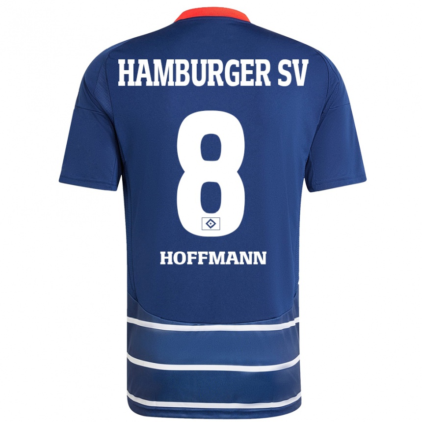 Niño Fútbol Camiseta Nick Hoffmann #8 Azul Oscuro 2ª Equipación 2024/25 Perú