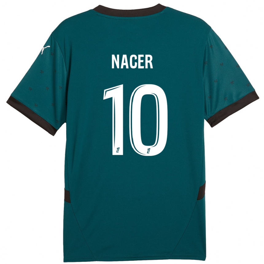 Niño Fútbol Camiseta Myriem Nacer #10 Verde Oscuro 2ª Equipación 2024/25 Perú