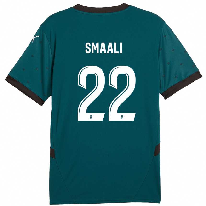 Niño Fútbol Camiseta Emma Smaali #22 Verde Oscuro 2ª Equipación 2024/25 Perú