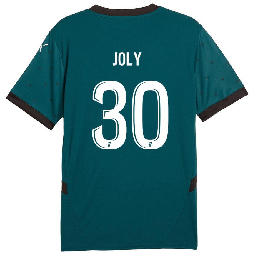 Niño Fútbol Camiseta Blandine Joly #30 Verde Oscuro 2ª Equipación 2024/25 Perú