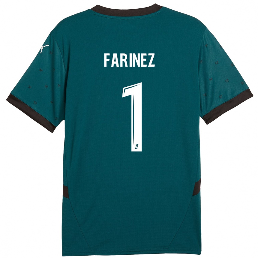 Niño Fútbol Camiseta Wuilker Fariñez #1 Verde Oscuro 2ª Equipación 2024/25 Perú