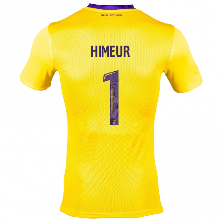 Niño Fútbol Camiseta Thomas Himeur #1 Amarillo Morado 2ª Equipación 2024/25 Perú