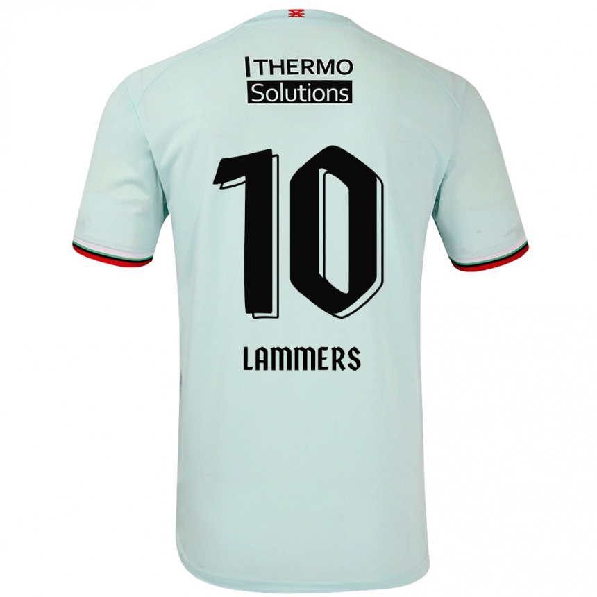 Niño Fútbol Camiseta Sam Lammers #10 Verde Claro 2ª Equipación 2024/25 Perú