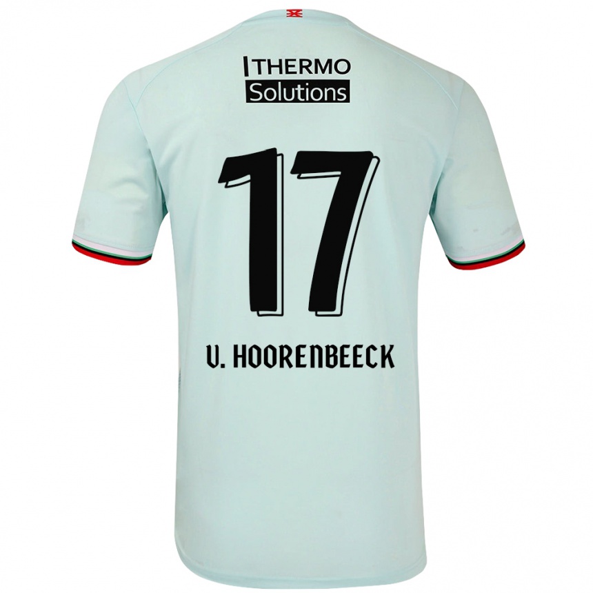 Niño Fútbol Camiseta Alec Van Hoorenbeeck #17 Verde Claro 2ª Equipación 2024/25 Perú