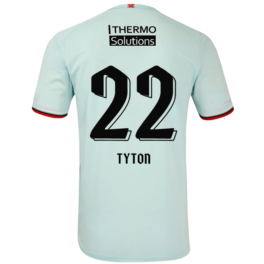 Niño Fútbol Camiseta Przemyslaw Tyton #22 Verde Claro 2ª Equipación 2024/25 Perú