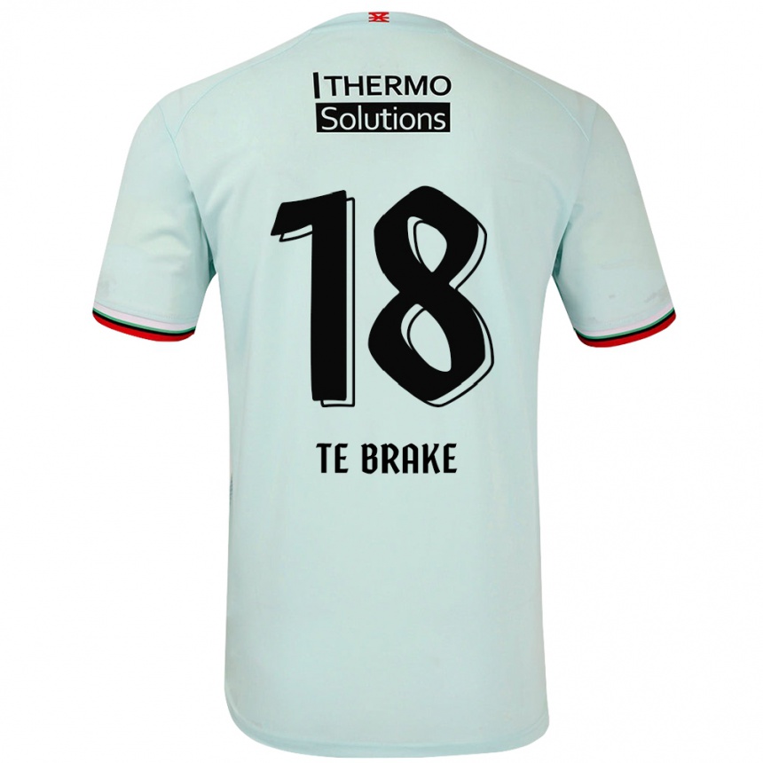 Niño Fútbol Camiseta Sophie Te Brake #18 Verde Claro 2ª Equipación 2024/25 Perú