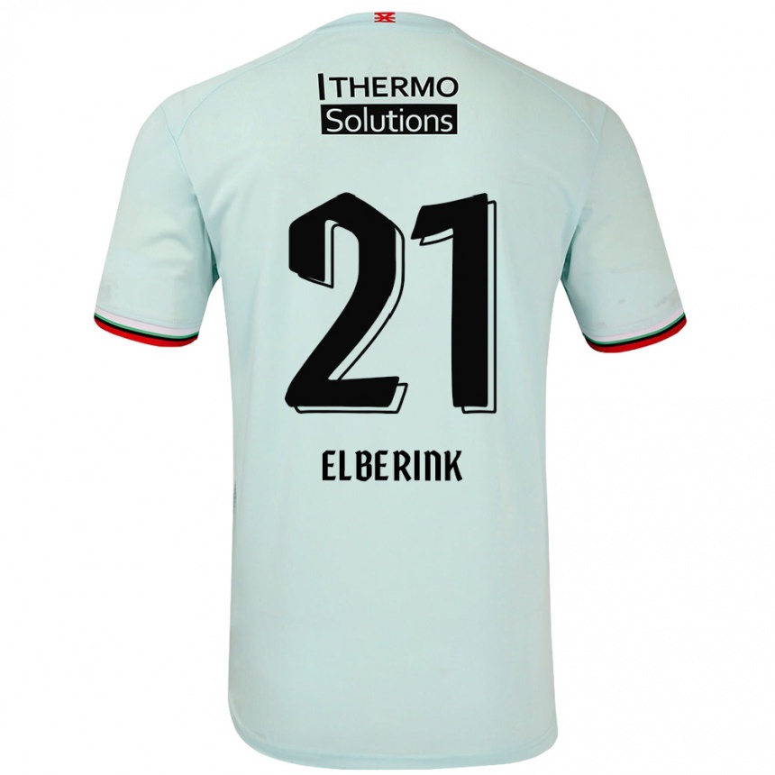 Niño Fútbol Camiseta Eva Oude Elberink #21 Verde Claro 2ª Equipación 2024/25 Perú