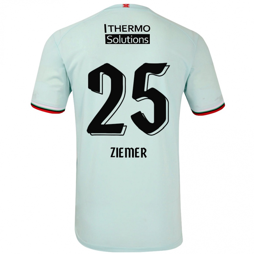 Niño Fútbol Camiseta Taylor Ziemer #25 Verde Claro 2ª Equipación 2024/25 Perú