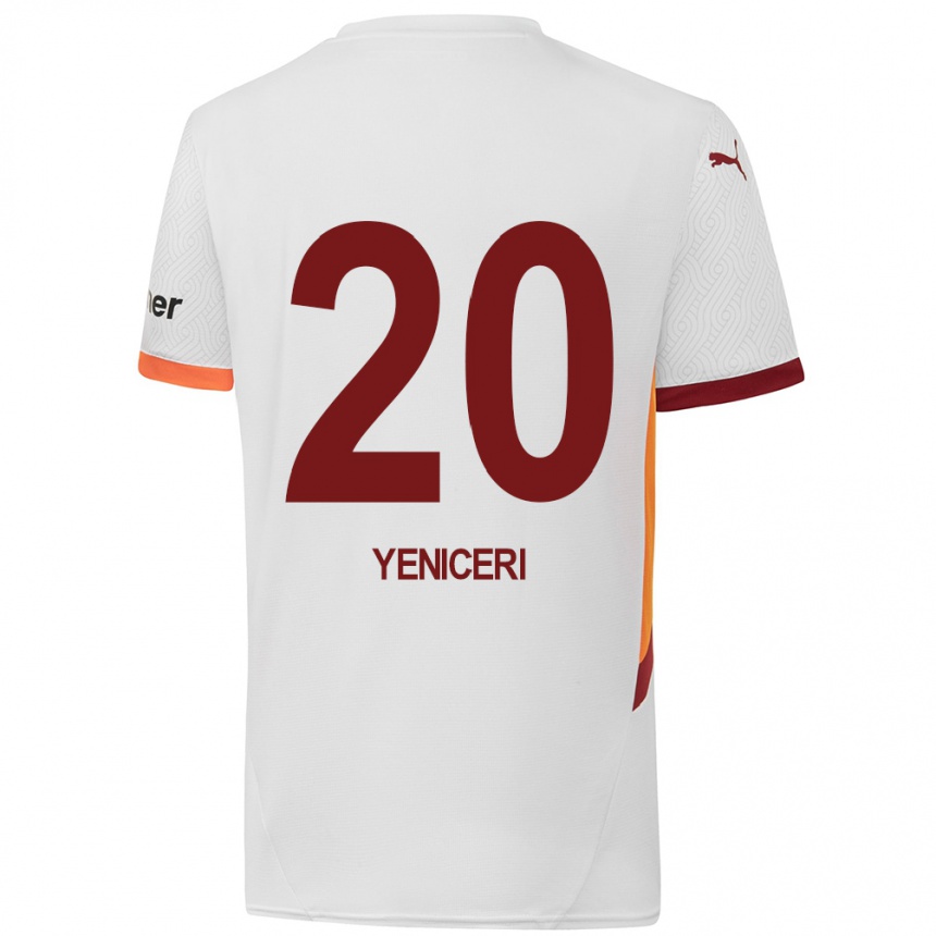 Niño Fútbol Camiseta Berna Yeniçeri #20 Blanco Amarillo Rojo 2ª Equipación 2024/25 Perú