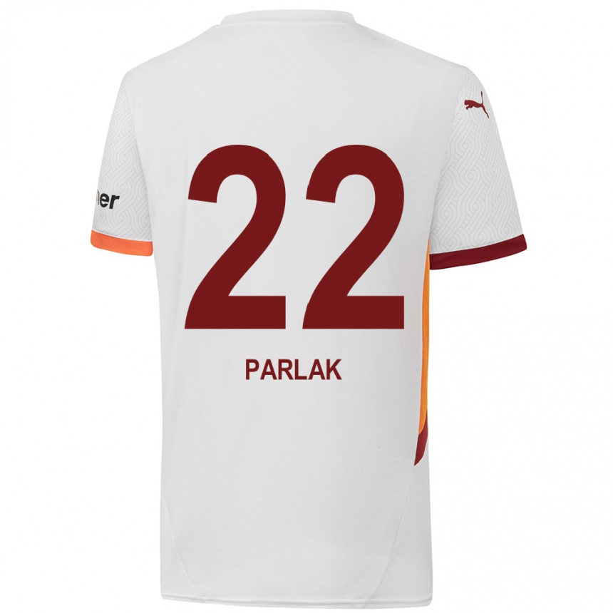 Niño Fútbol Camiseta Nazlıcan Parlak #22 Blanco Amarillo Rojo 2ª Equipación 2024/25 Perú