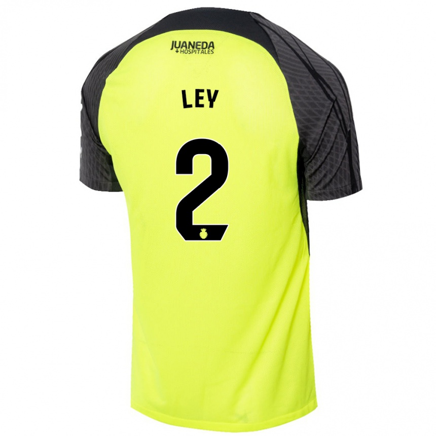 Niño Fútbol Camiseta Yuzún Ley #2 Verde Fluorescente Negro 2ª Equipación 2024/25 Perú