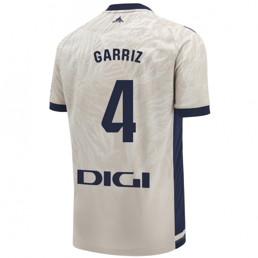 Niño Fútbol Camiseta Ibaider Garriz #4 Gris Claro 2ª Equipación 2024/25 Perú