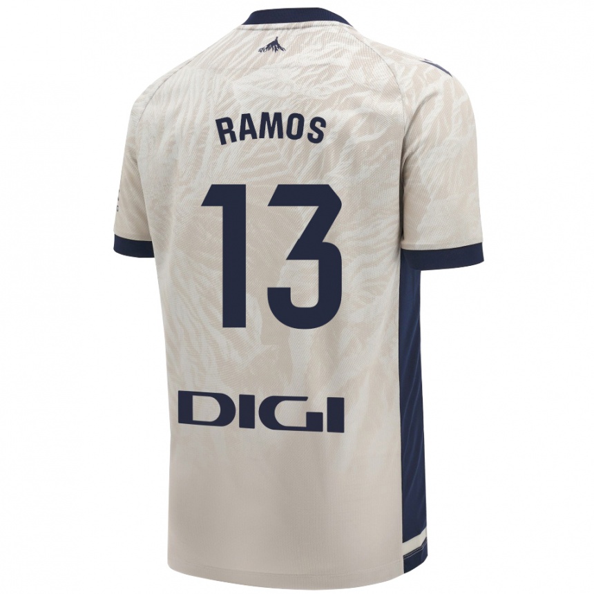 Niño Fútbol Camiseta Darío Ramos #13 Gris Claro 2ª Equipación 2024/25 Perú