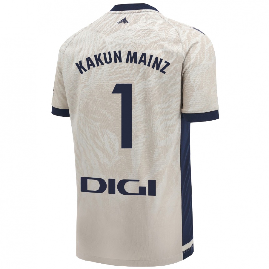 Niño Fútbol Camiseta Kakun Mainz #1 Gris Claro 2ª Equipación 2024/25 Perú