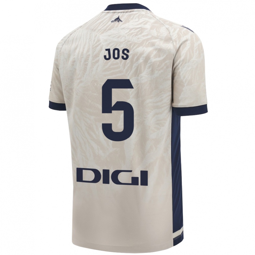 Niño Fútbol Camiseta Josune Urdaniz Maurin #5 Gris Claro 2ª Equipación 2024/25 Perú