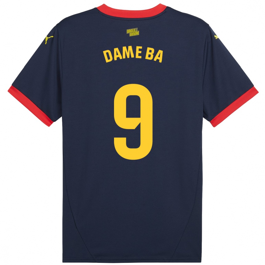 Niño Fútbol Camiseta Papa Dame Ba #9 Azul Marino Rojo 2ª Equipación 2024/25 Perú