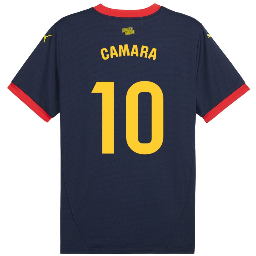 Niño Fútbol Camiseta Dawda Camara #10 Azul Marino Rojo 2ª Equipación 2024/25 Perú