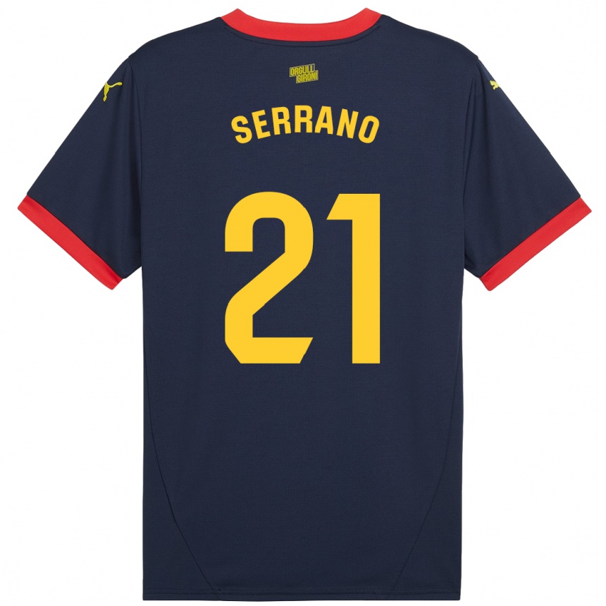 Niño Fútbol Camiseta Ot Serrano #21 Azul Marino Rojo 2ª Equipación 2024/25 Perú