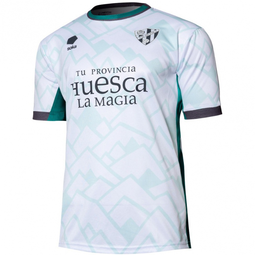 Niño Fútbol Camiseta Iker Gil #0 Blanco Verde 2ª Equipación 2024/25 Perú