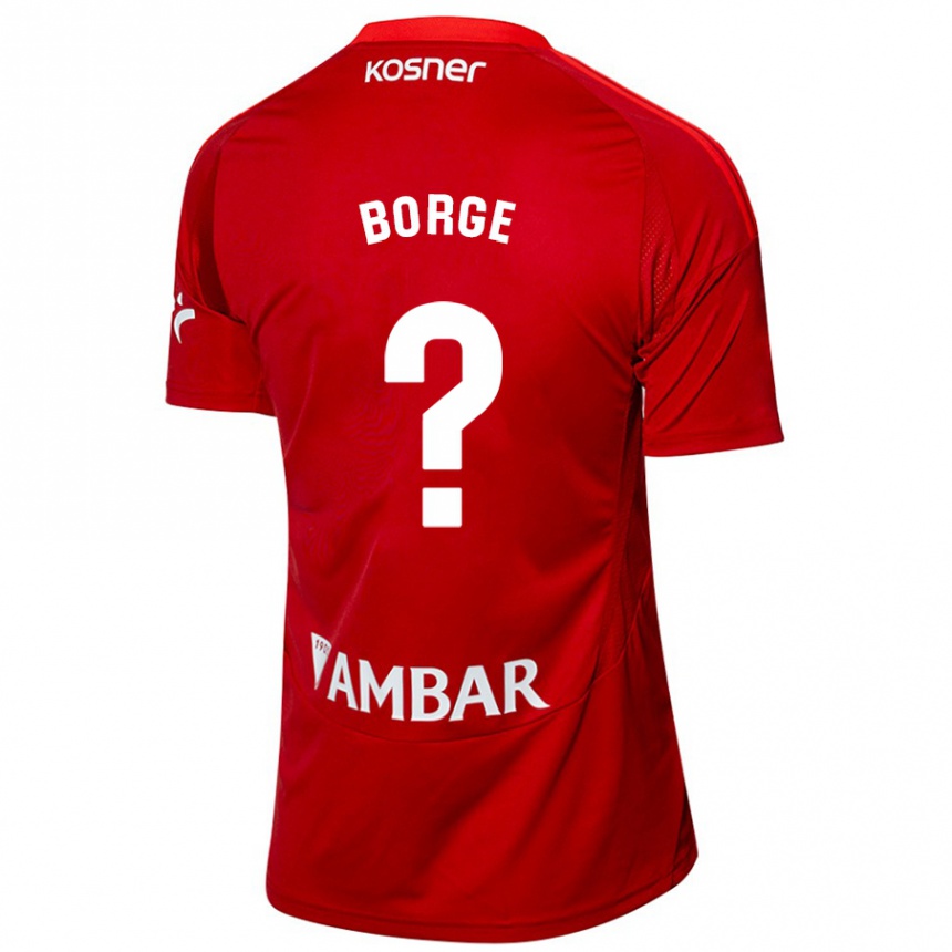 Niño Fútbol Camiseta Andrés Borge #0 Blanco Azul 2ª Equipación 2024/25 Perú