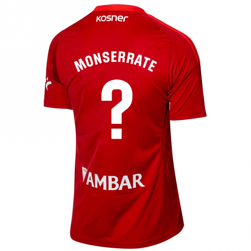 Niño Fútbol Camiseta Jano Monserrate #0 Blanco Azul 2ª Equipación 2024/25 Perú