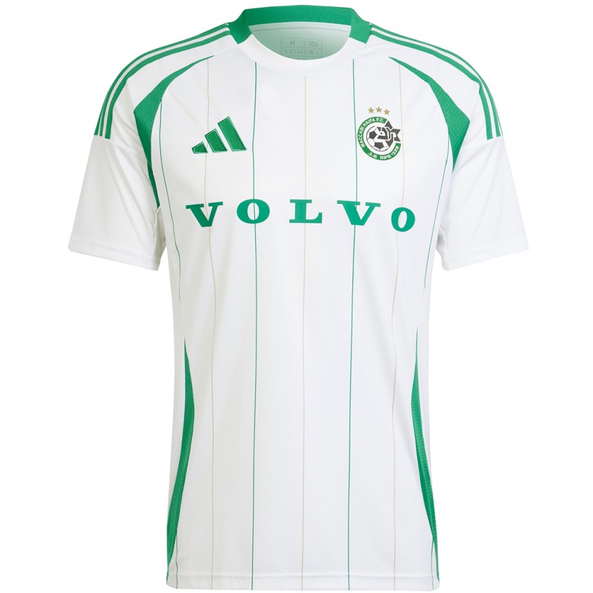 Niño Fútbol Camiseta Sarel Shlomo Cohen #0 Blanco Verde 2ª Equipación 2024/25 Perú