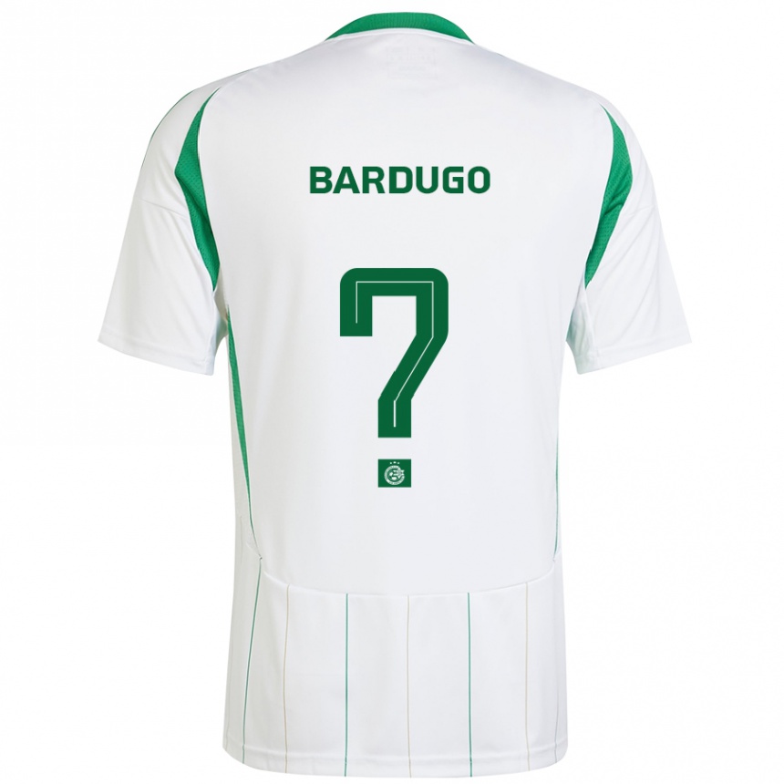 Niño Fútbol Camiseta Ariel Bardugo #0 Blanco Verde 2ª Equipación 2024/25 Perú