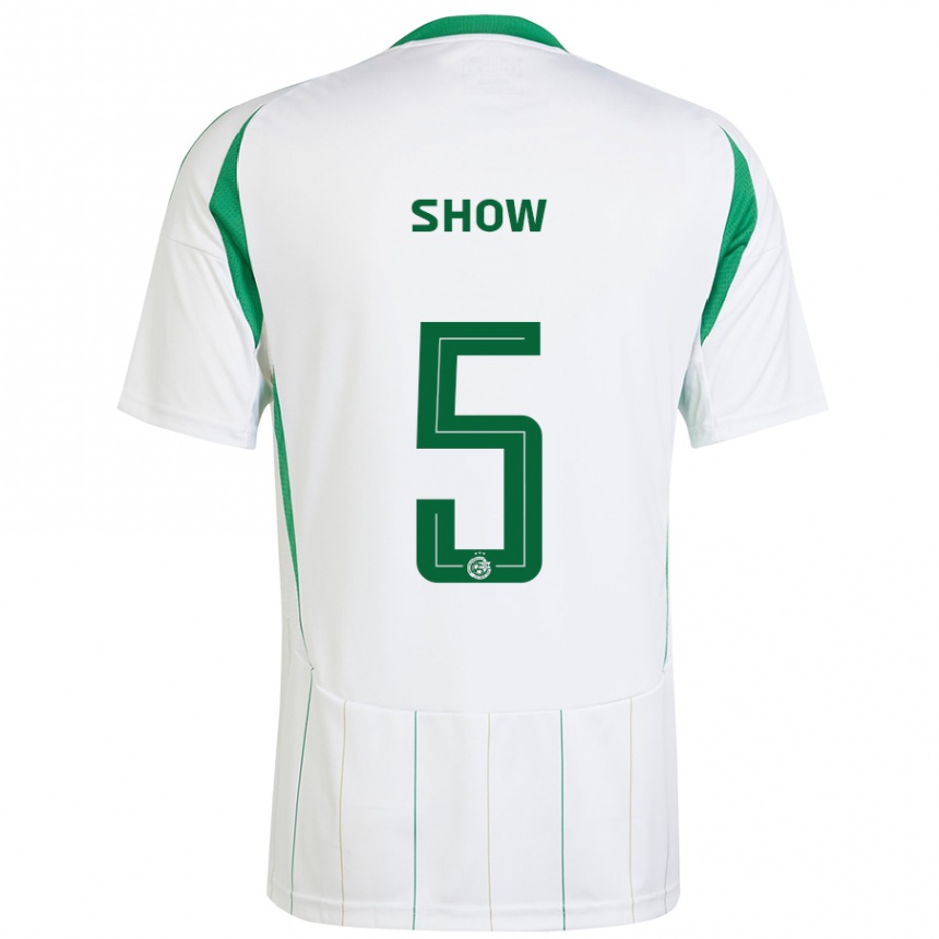 Niño Fútbol Camiseta Show #5 Blanco Verde 2ª Equipación 2024/25 Perú