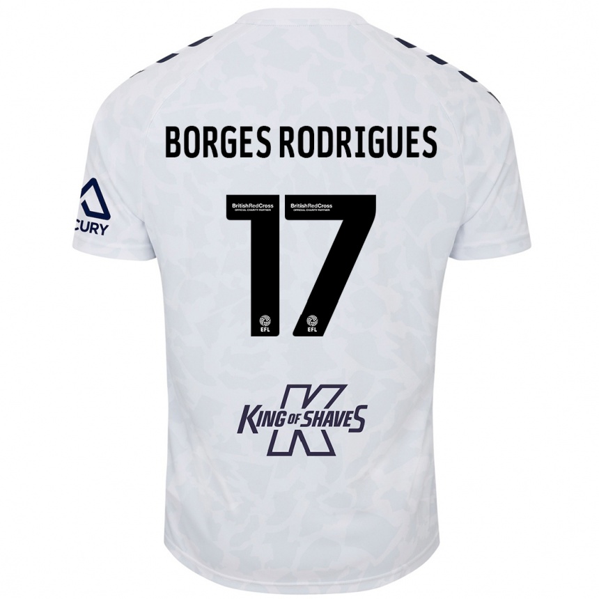 Niño Fútbol Camiseta Raphael Borges Rodrigues #17 Blanco 2ª Equipación 2024/25 Perú