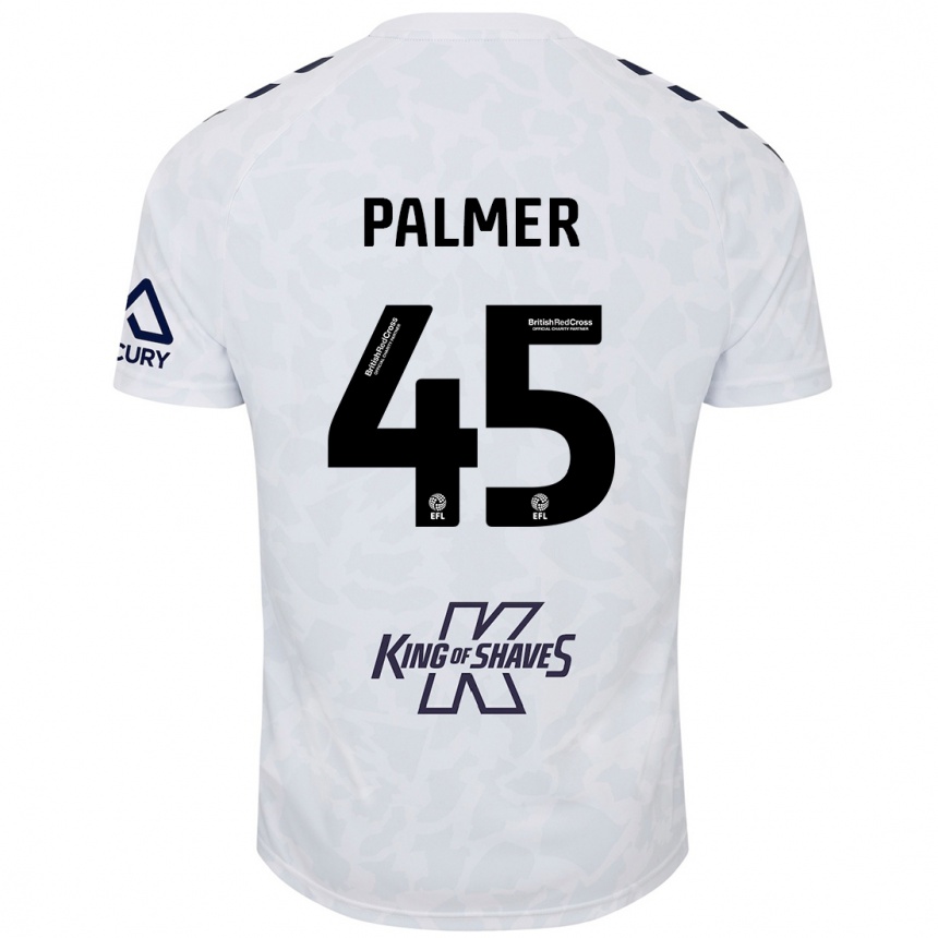 Niño Fútbol Camiseta Kasey Palmer #45 Blanco 2ª Equipación 2024/25 Perú