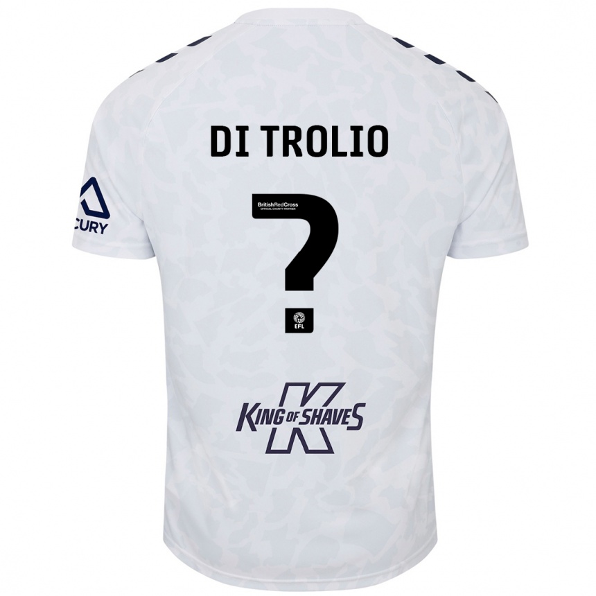 Niño Fútbol Camiseta Riccardo Di Trolio #0 Blanco 2ª Equipación 2024/25 Perú