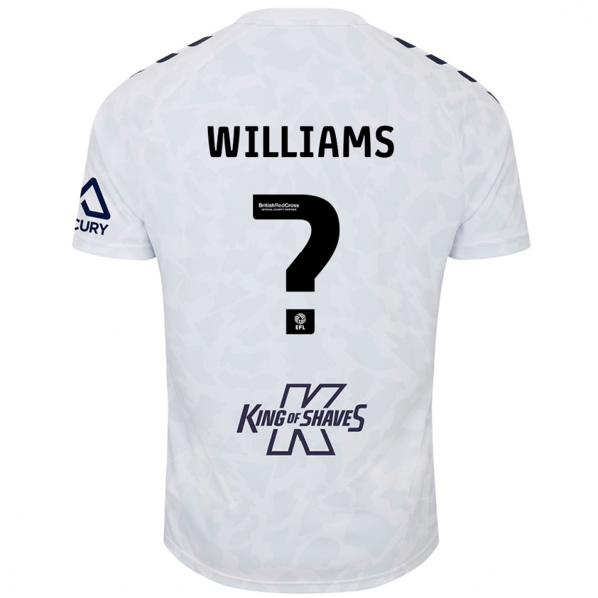 Niño Fútbol Camiseta Thomas Williams #0 Blanco 2ª Equipación 2024/25 Perú