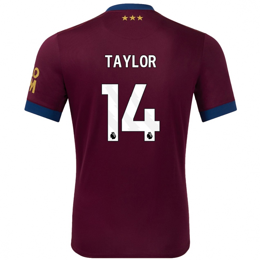 Niño Fútbol Camiseta Jack Taylor #14 Marrón 2ª Equipación 2024/25 Perú