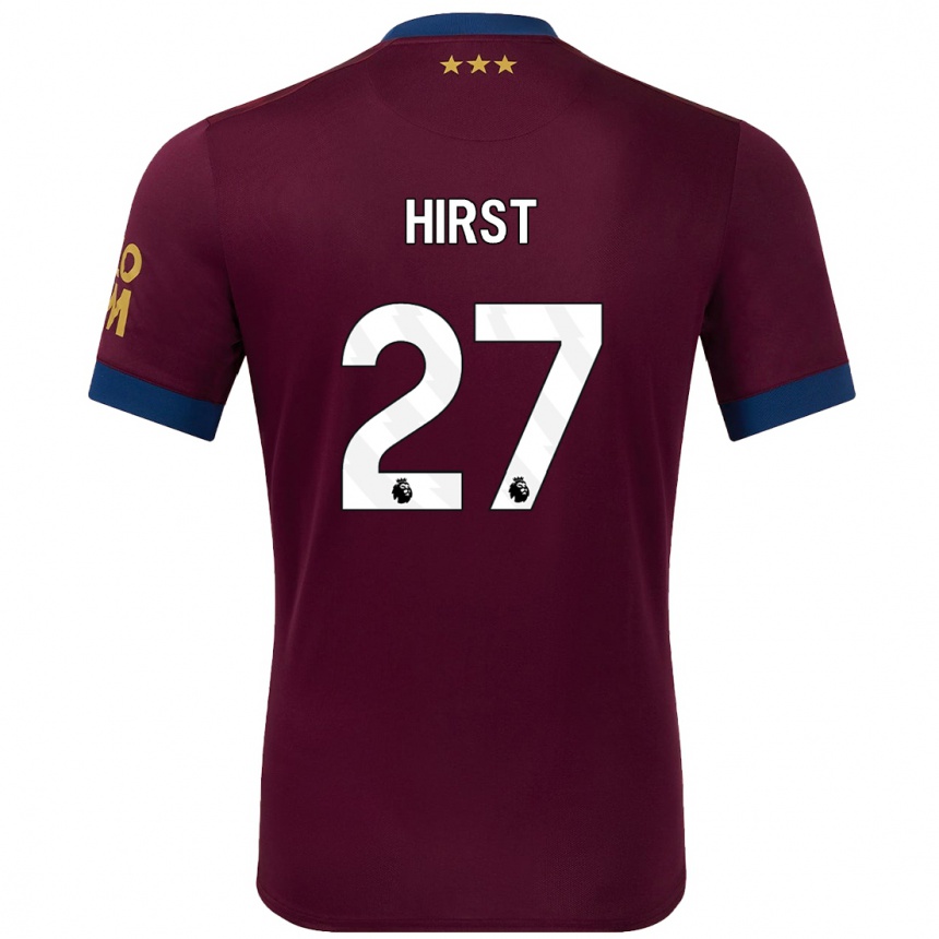 Niño Fútbol Camiseta George Hirst #27 Marrón 2ª Equipación 2024/25 Perú