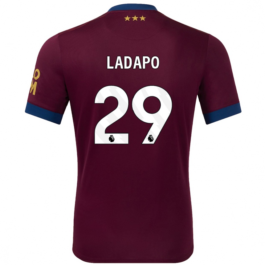 Niño Fútbol Camiseta Freddie Ladapo #29 Marrón 2ª Equipación 2024/25 Perú