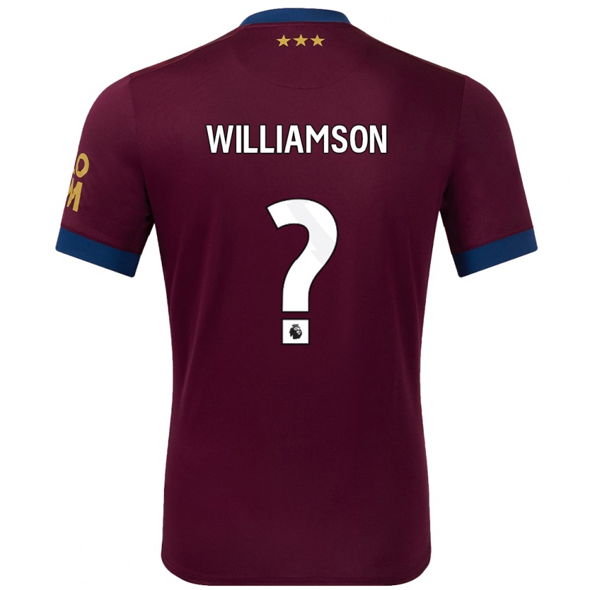 Niño Fútbol Camiseta Woody Williamson #0 Marrón 2ª Equipación 2024/25 Perú