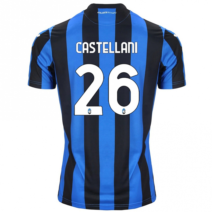 Hombre Fútbol Camiseta Eleonora Castellani #26 Azul Negro 1ª Equipación 2024/25 Perú