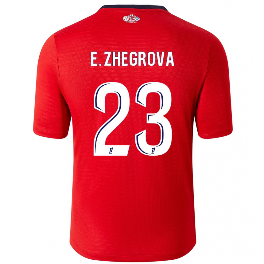 Hombre Fútbol Camiseta Edon Zhegrova #23 Rojo Blanco 1ª Equipación 2024/25 Perú