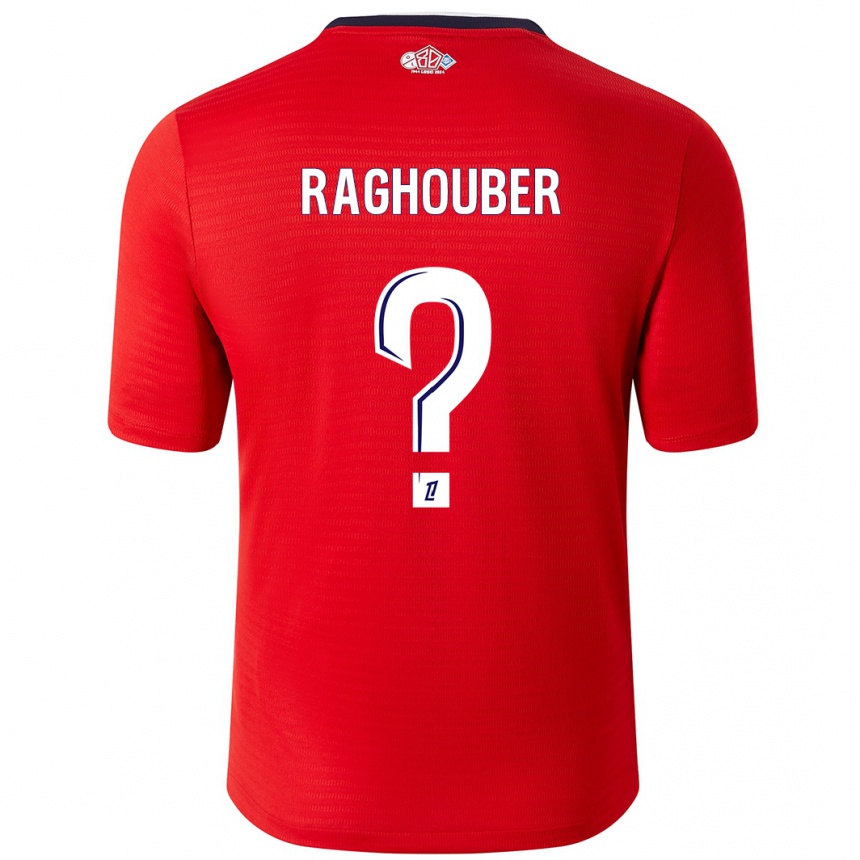 Hombre Fútbol Camiseta Ugo Raghouber #0 Rojo Blanco 1ª Equipación 2024/25 Perú